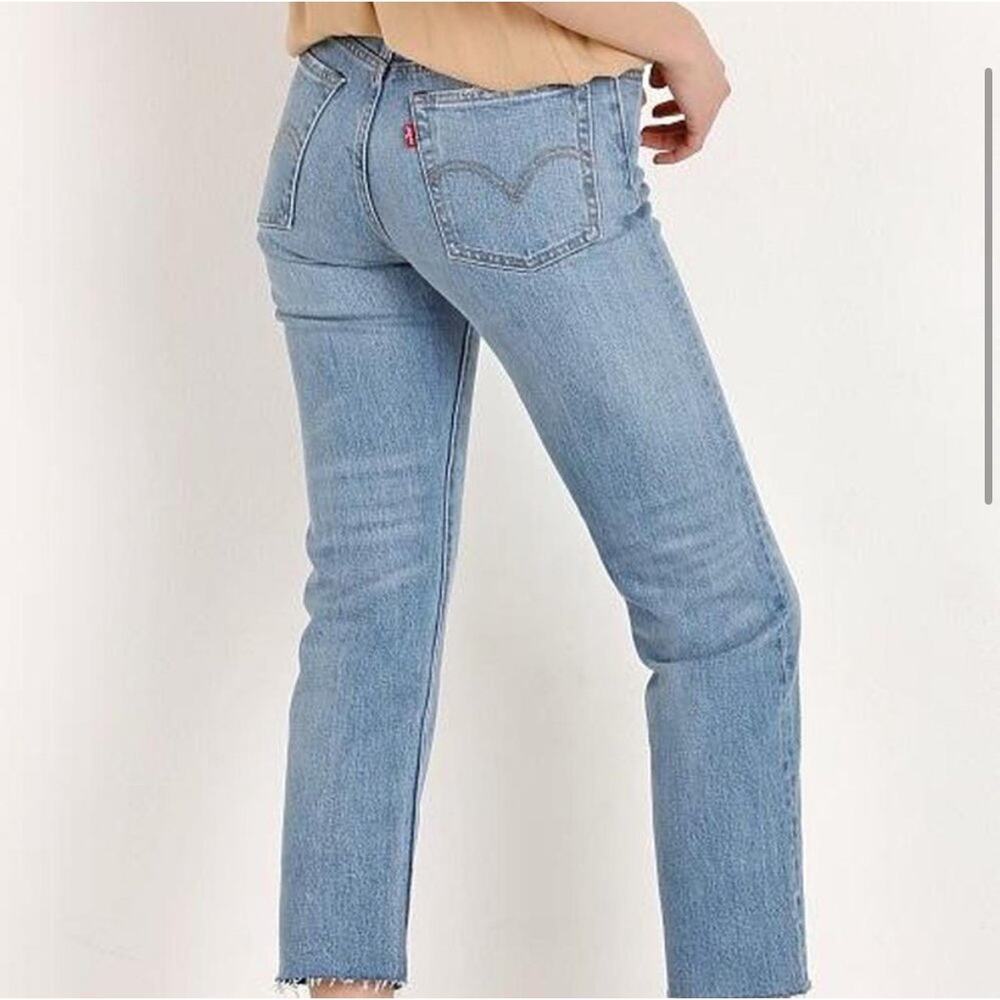 Light Blue Straight Leg Women's Jeans